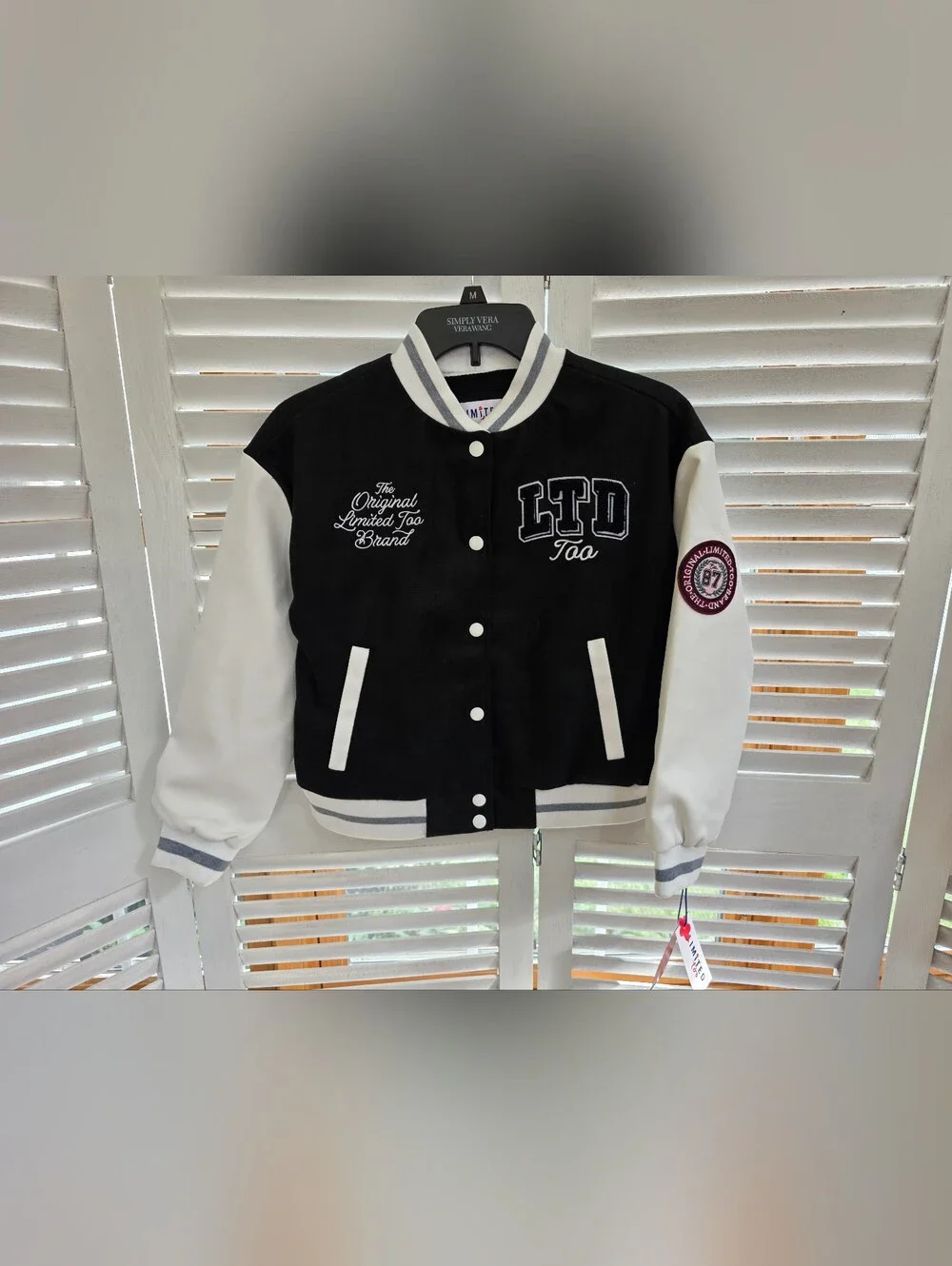 Limited Too Varsity Style Jacket Girl's Size M (10)